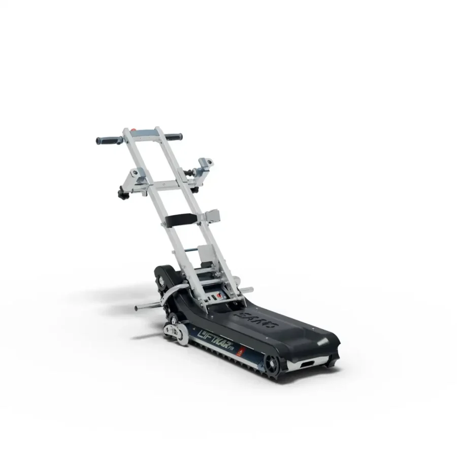 LIFTKAR PTR 130 powered tracked stair climber on a white background